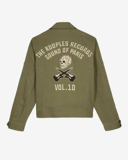 Men Coats and Jackets The Kooples Khaki OfficerStyle Jacket Kaki