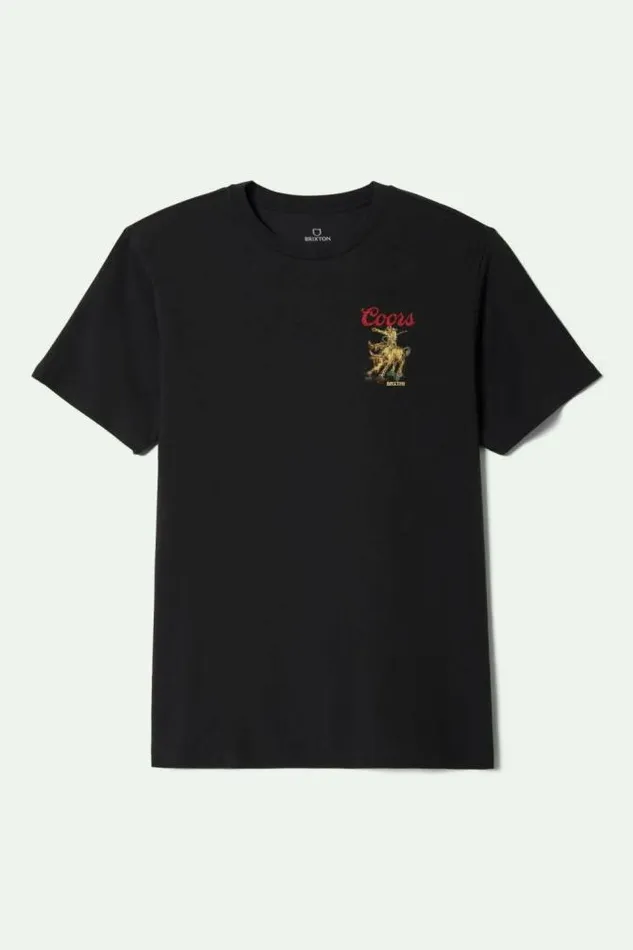 Men Coors Bound SS Standard TShirt Black Brixton TShirts