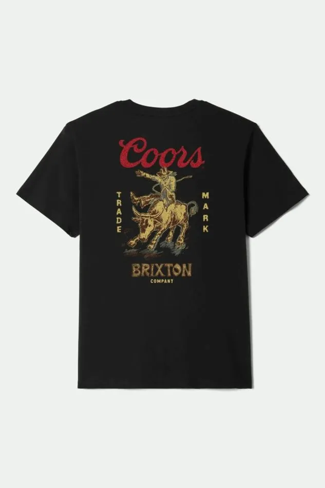 Men Coors Bound SS Standard TShirt Black Brixton TShirts