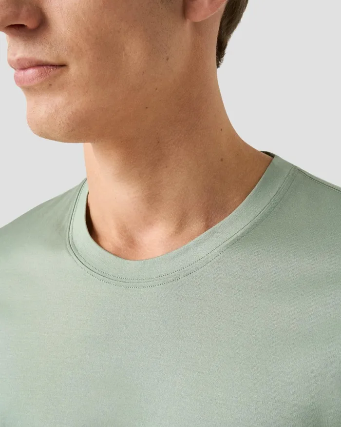 Men Filo Di Scozia Tshirt Green Eton TShirts Men Filo Di Scozia Tshirt Green Eton TShirts