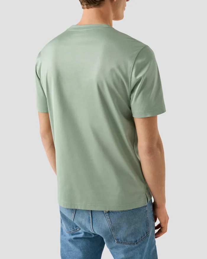 Men Filo Di Scozia Tshirt Green Eton TShirts Men Filo Di Scozia Tshirt Green Eton TShirts