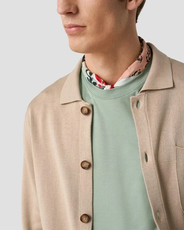 Men Filo Di Scozia Tshirt Green Eton TShirts Men Filo Di Scozia Tshirt Green Eton TShirts