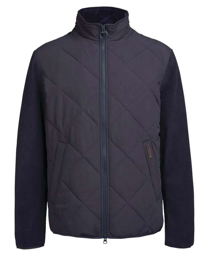 Men Fleeces Barbour Hybrid Fleece Jacket Olive Men Fleeces Barbour Hybrid Fleece Jacket Olive