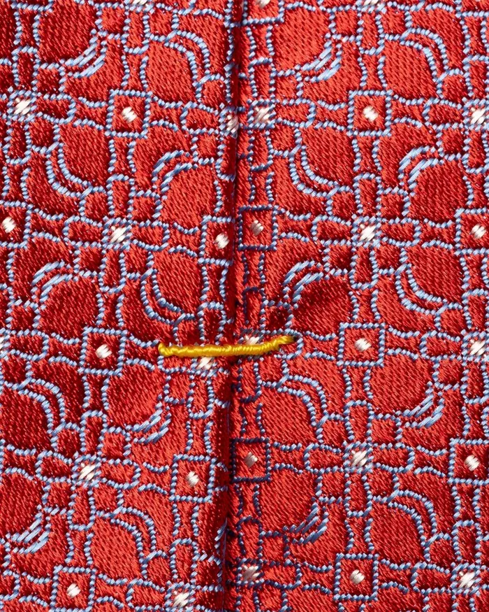 Men Flower Silk Tie Red Eton Ties Men Flower Silk Tie Red Eton Ties