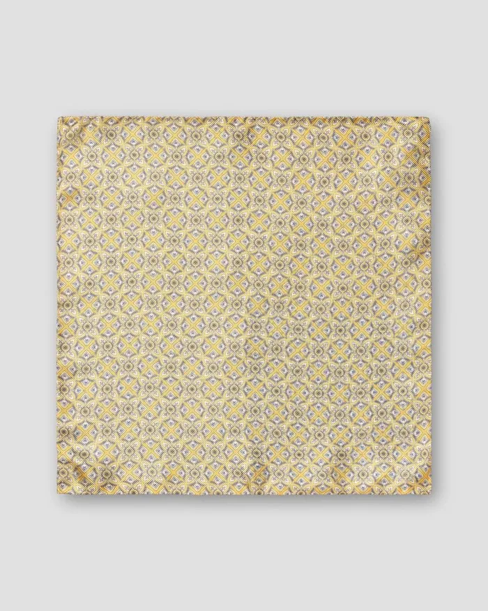 Men FourSide Pocket Square Yellow Eton Pocket Squares Men FourSide Pocket Square Yellow Eton Pocket Squares