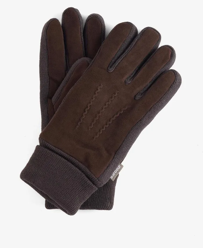 Men Hats Barbour Magnus Gloves Brownolive