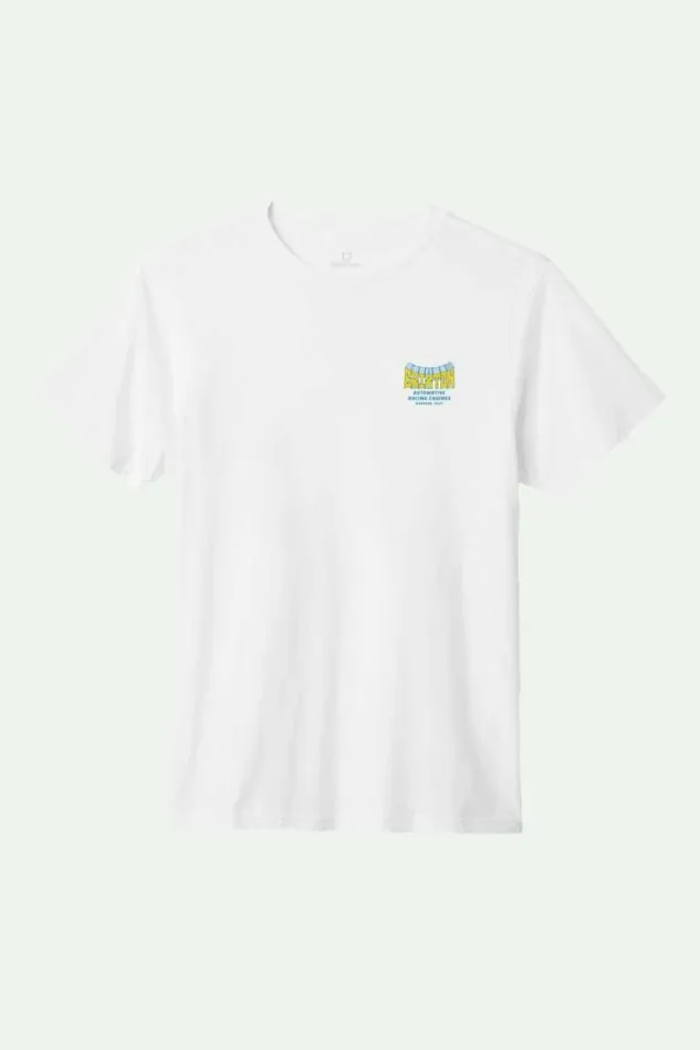 Men Horsepower SS Standard TShirt White Brixton TShirts
