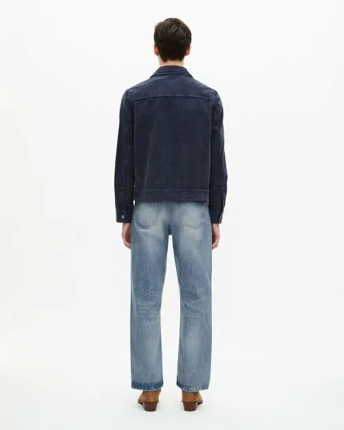 Men Jackets and Blazers The Kooples Navy Blue Cotton Jacket Dark Navy