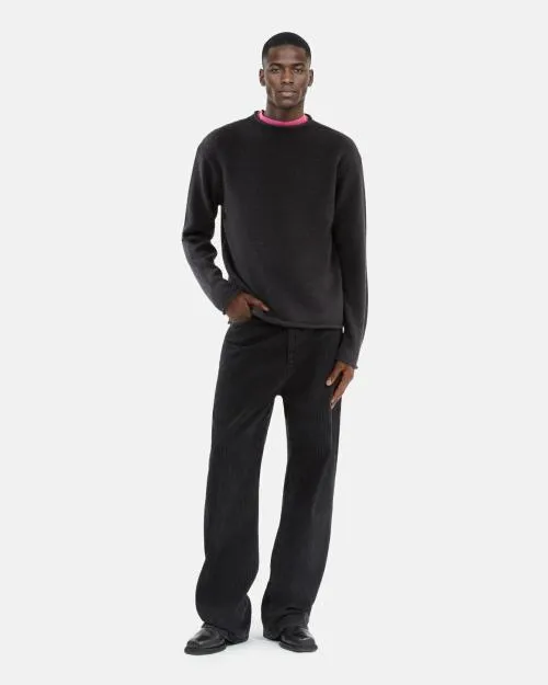 Men Jumpers and Cardigans The Kooples Gray Wool Sweater Middle Grey Mel