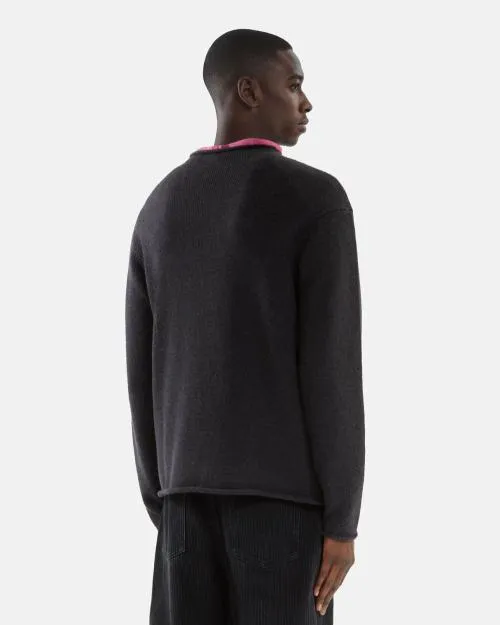 Men Jumpers and Cardigans The Kooples Gray Wool Sweater Middle Grey Mel