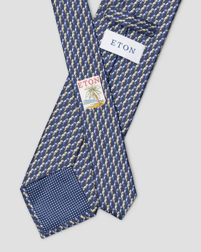 Men Motif Tie Blue Eton Ties Men Motif Tie Blue Eton Ties
