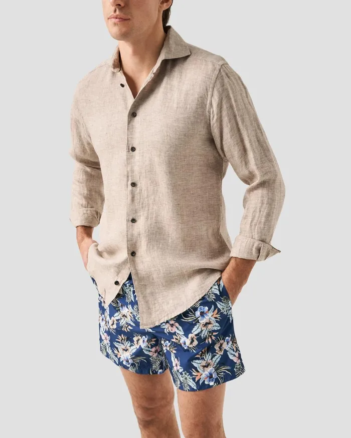 Men Navy Floral Print Swim Shorts Blue Eton Shorts and Swim Shorts Men Navy Floral Print Swim Shorts Blue Eton Shorts and Swim Shorts