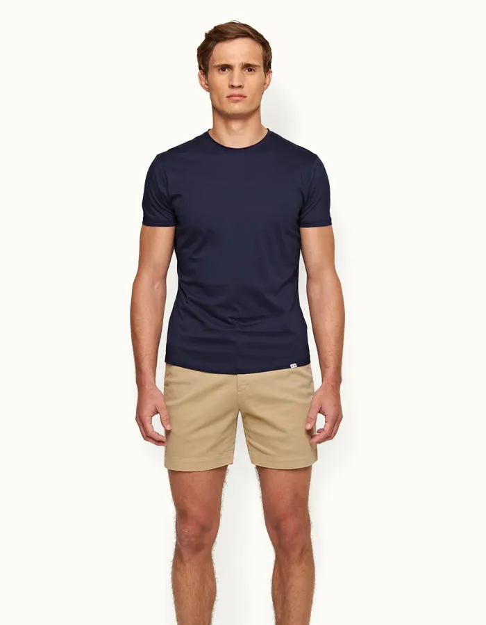 Men Orlebar Brown Day Shorts Bulldog Cotton Sand Dune