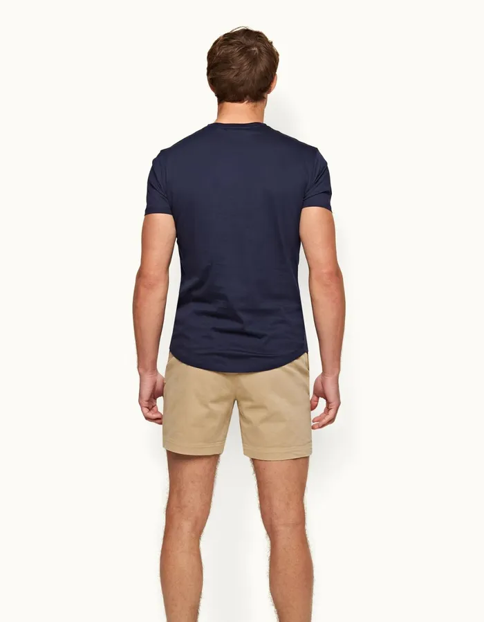 Men Orlebar Brown Day Shorts Bulldog Cotton Sand Dune