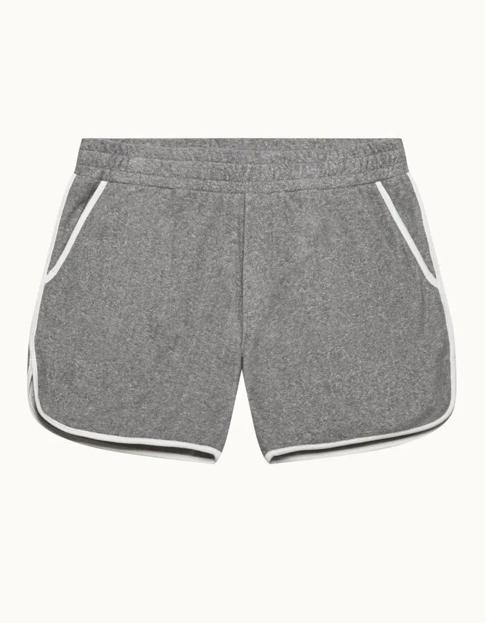 Men Orlebar Brown Day Shorts Flett Binding Piranha Grey Marl