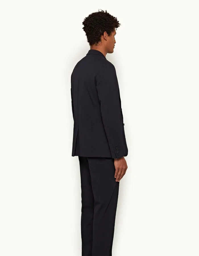 Men Orlebar Brown Jackets and Outerwear Ullock Seersucker Night Iris