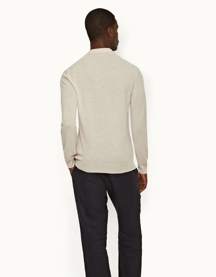 Men Orlebar Brown Knitwear Bruno Cashmere Sea Mist