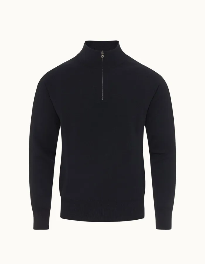 Men Orlebar Brown Knitwear Lennard Merino Night Iris