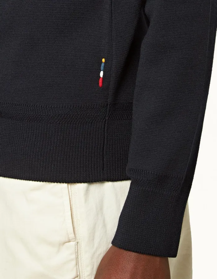 Men Orlebar Brown Knitwear Lennard Merino Night Iris