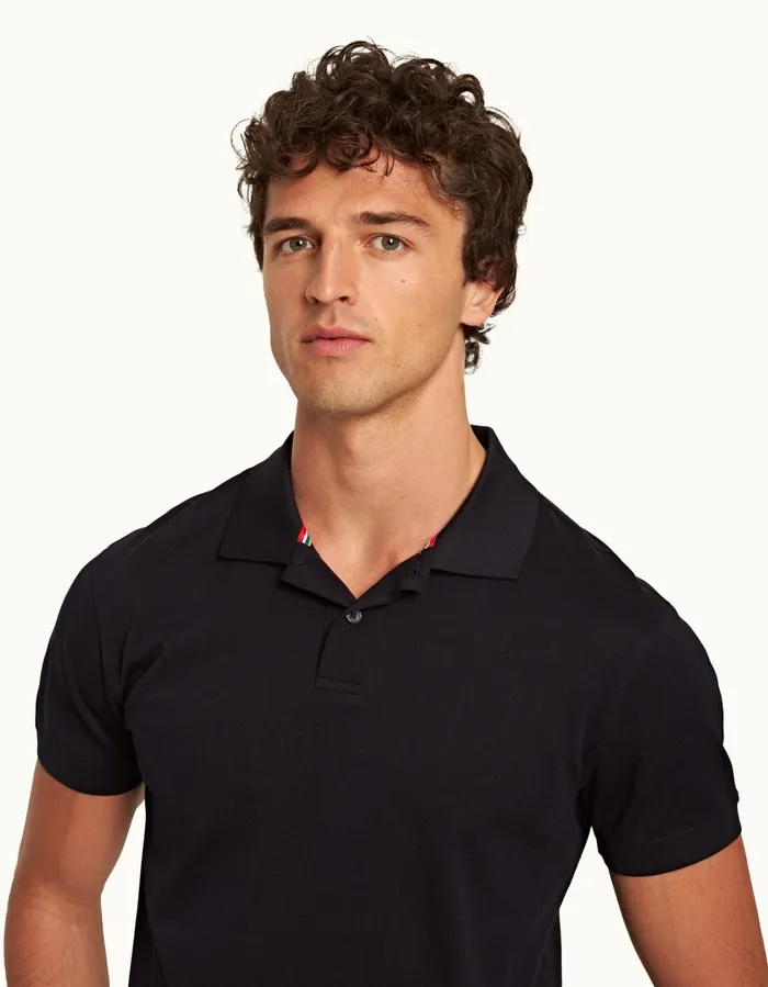 Men Orlebar Brown Polo Shirts Jarrett Night Iris