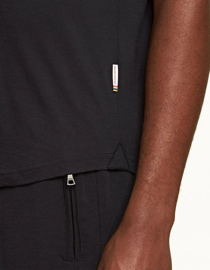 Men Orlebar Brown Polo Shirts Sebastian Merino Night Iris
