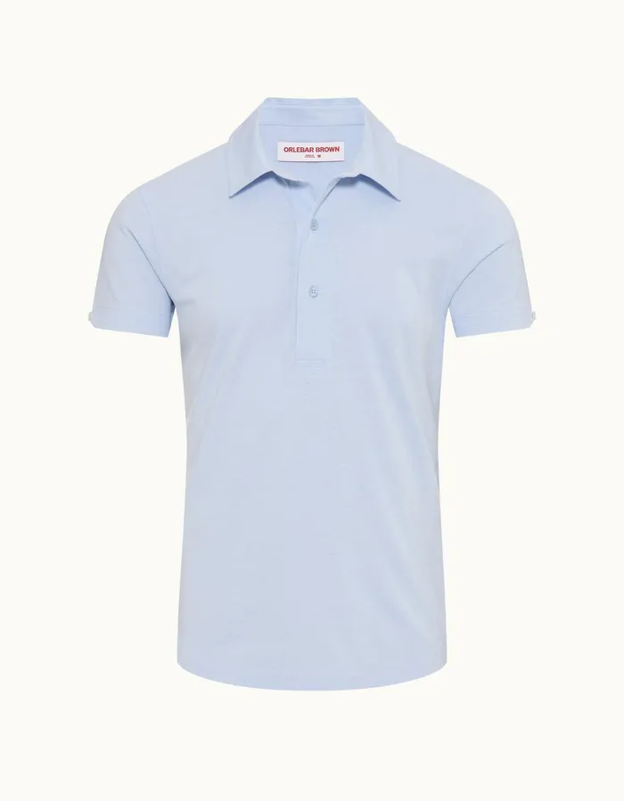 Men Orlebar Brown Polo Shirts Sebastian Silk Hush