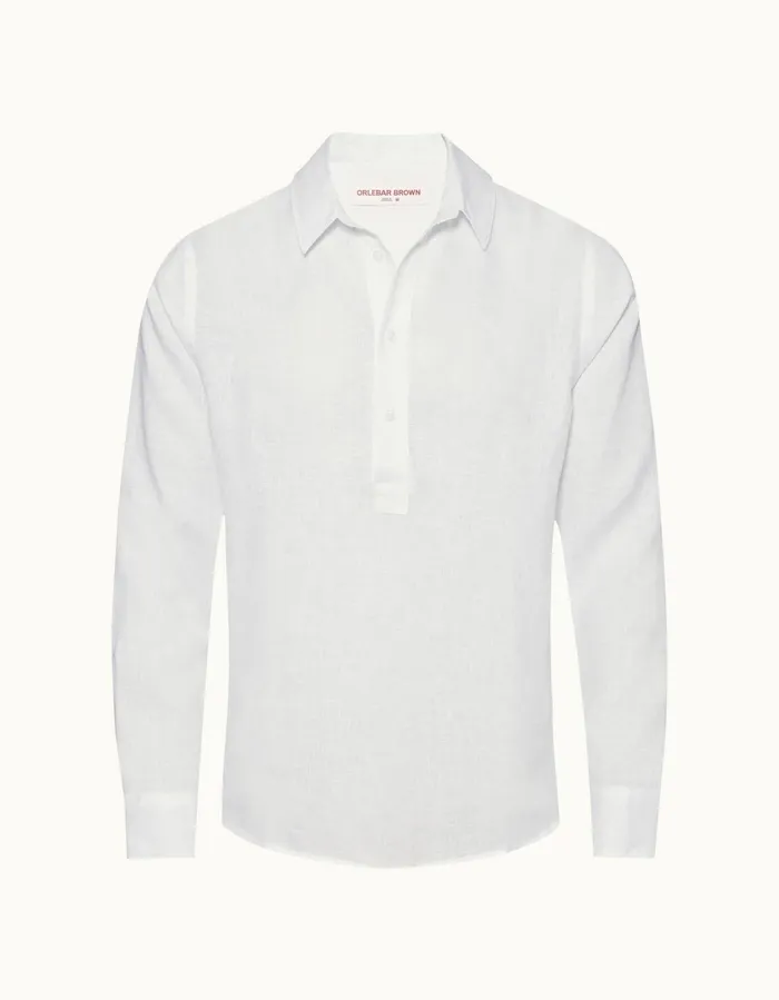 Men Orlebar Brown Shirts Percy White