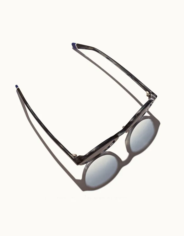 Men Orlebar Brown Sunglasses Harlyn Navy Laminate
