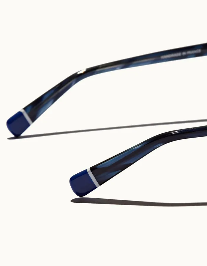 Men Orlebar Brown Sunglasses Harlyn Navy Laminate