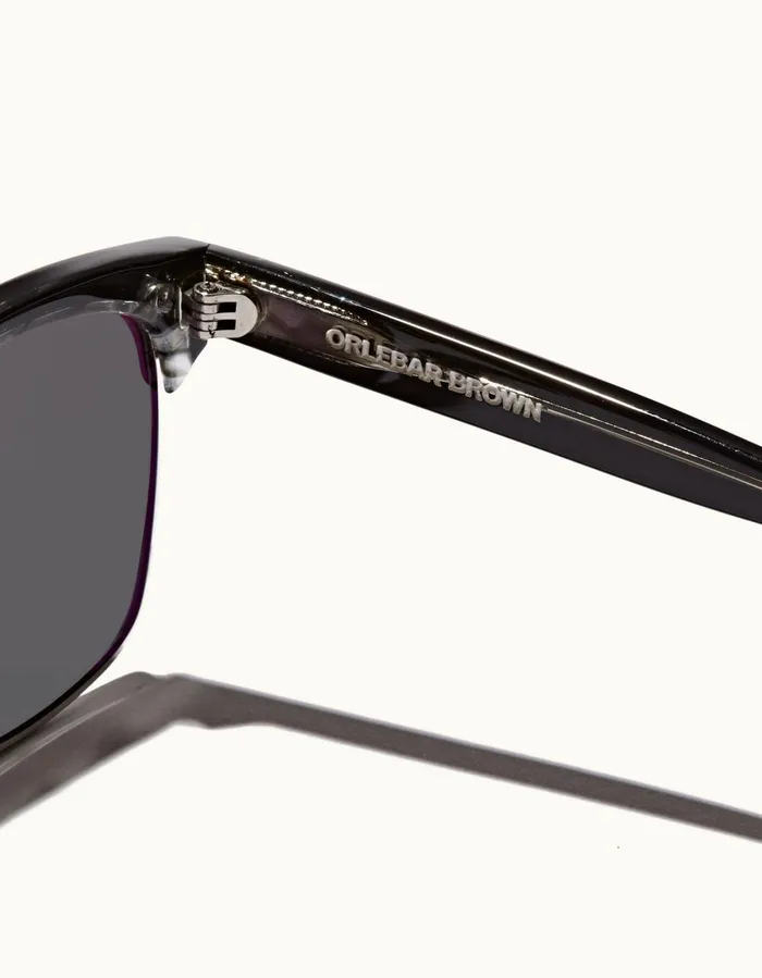 Men Orlebar Brown Sunglasses Matira Black Laminate