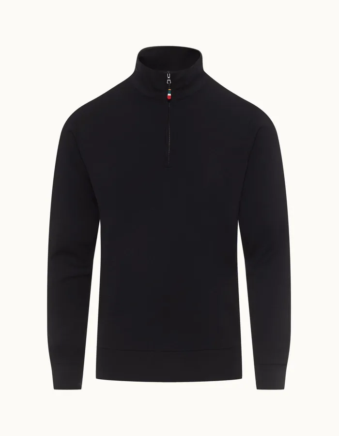 Men Orlebar Brown Sweats Isar Merino Night Iris