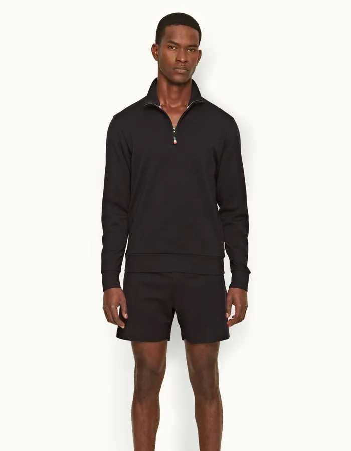 Men Orlebar Brown Sweats Isar Merino Night Iris