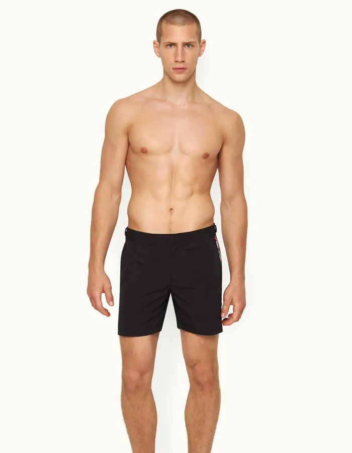Men Orlebar Brown Swim Shorts Bulldog Black