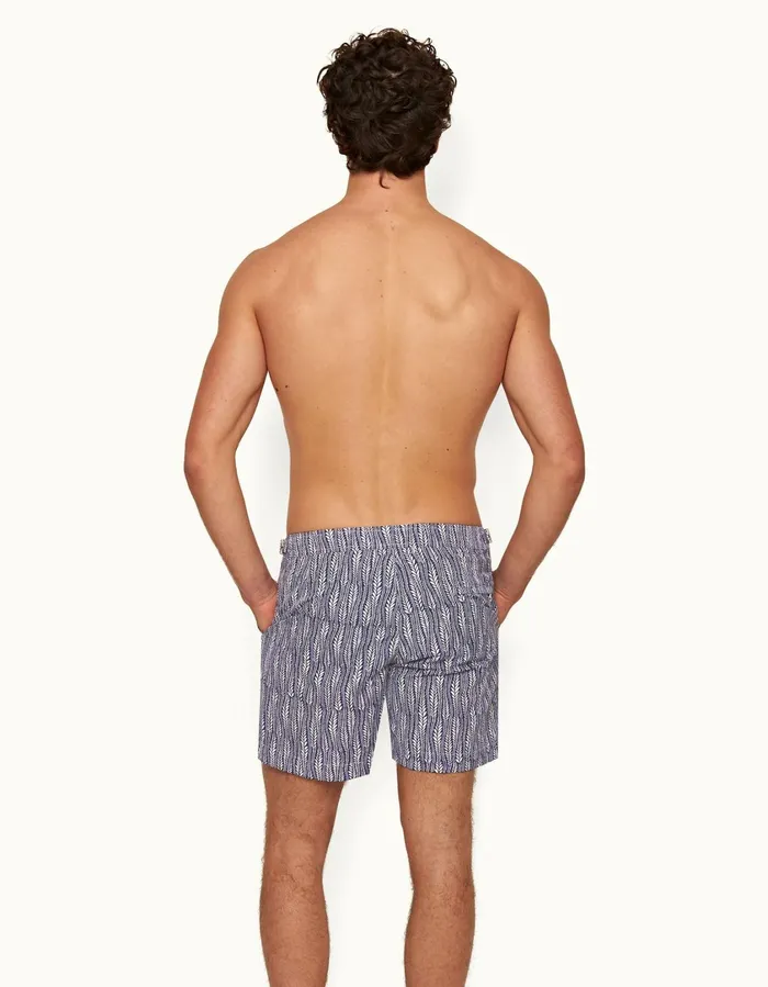 Men Orlebar Brown Swim Shorts Bulldog Lagoon Bluewhite