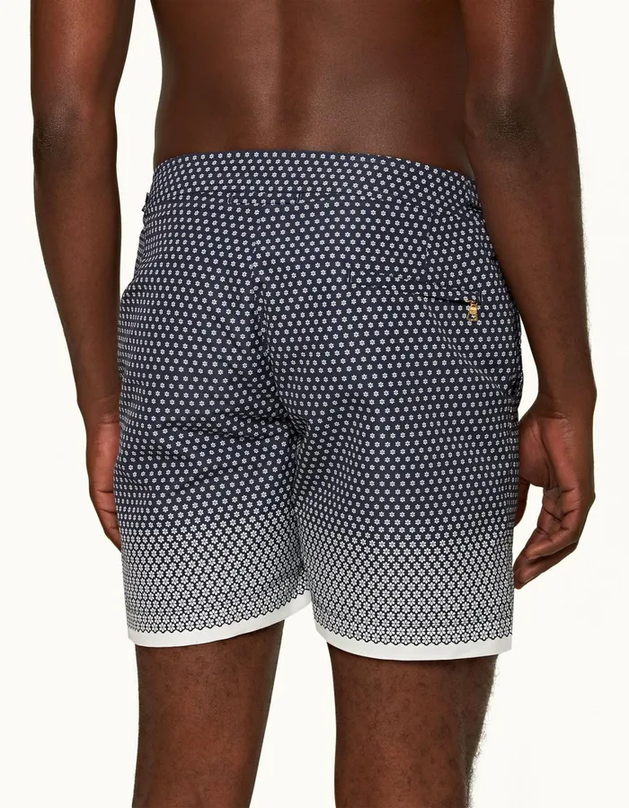 Men Orlebar Brown Swim Shorts Bulldog Night Iriswhite