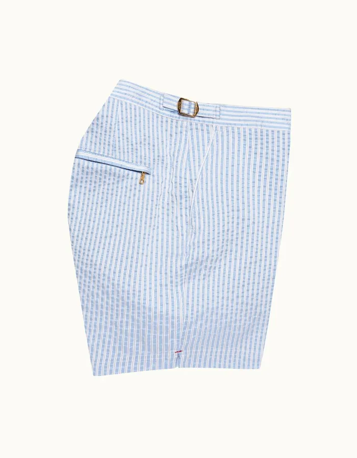 Men Orlebar Brown Swim Shorts Bulldog Whitelight Island Sky