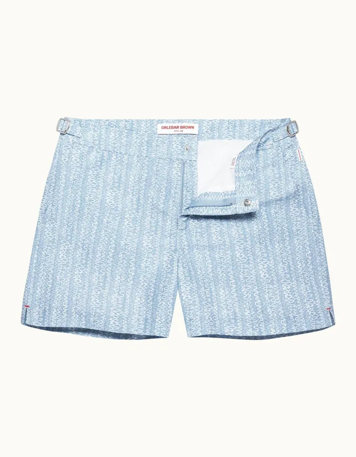 Men Orlebar Brown Swim Shorts Setter Blue Ash