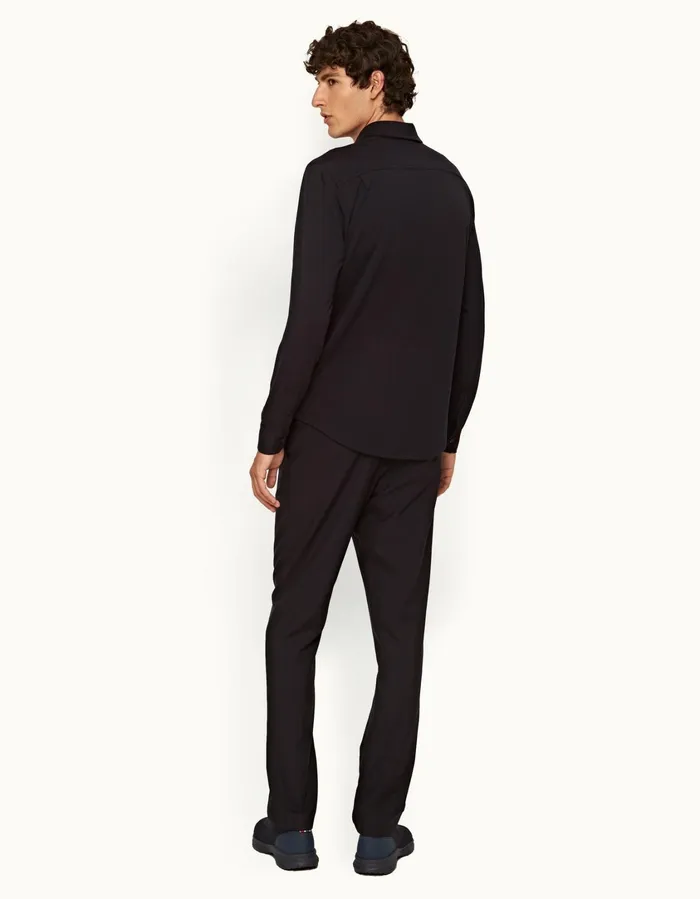 Men Orlebar Brown Trousers Cornell Merino Night Iris