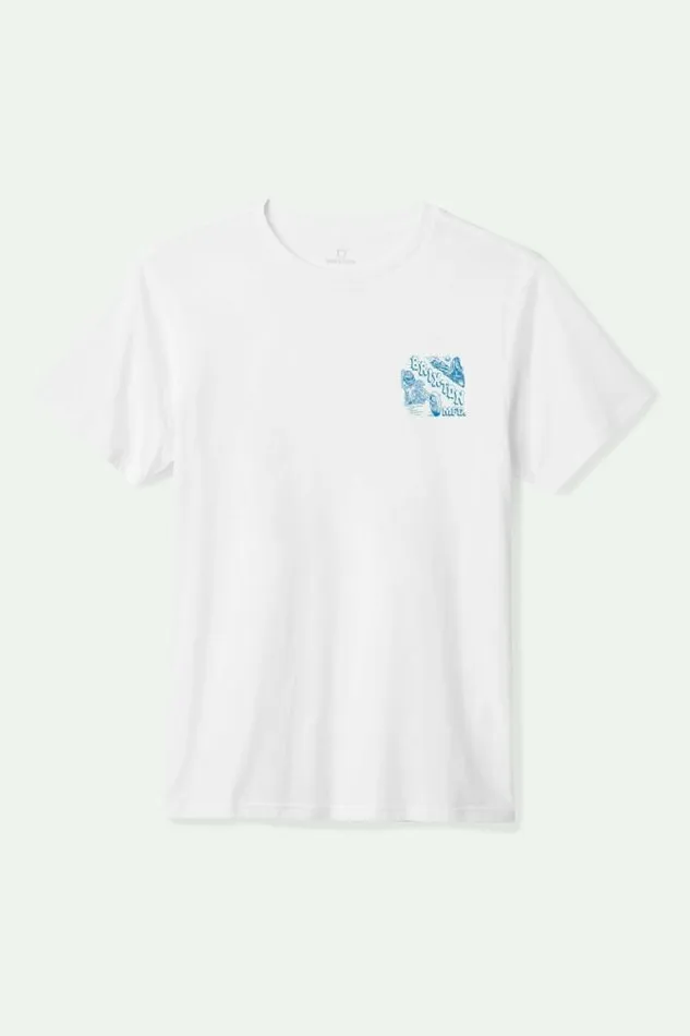 Men Paco SS Tailored TShirt White Brixton TShirts