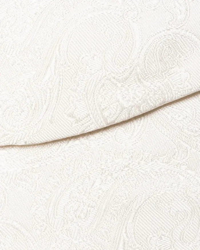 Men Paisley Woven Silk Bow Tie Self Tied White Eton Bow Ties Men Paisley Woven Silk Bow Tie Self Tied White Eton Bow Ties