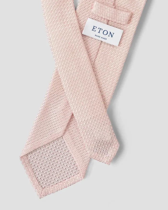 Men Pink Grenadine Silk Tie Pink Eton Ties Men Pink Grenadine Silk Tie Pink Eton Ties