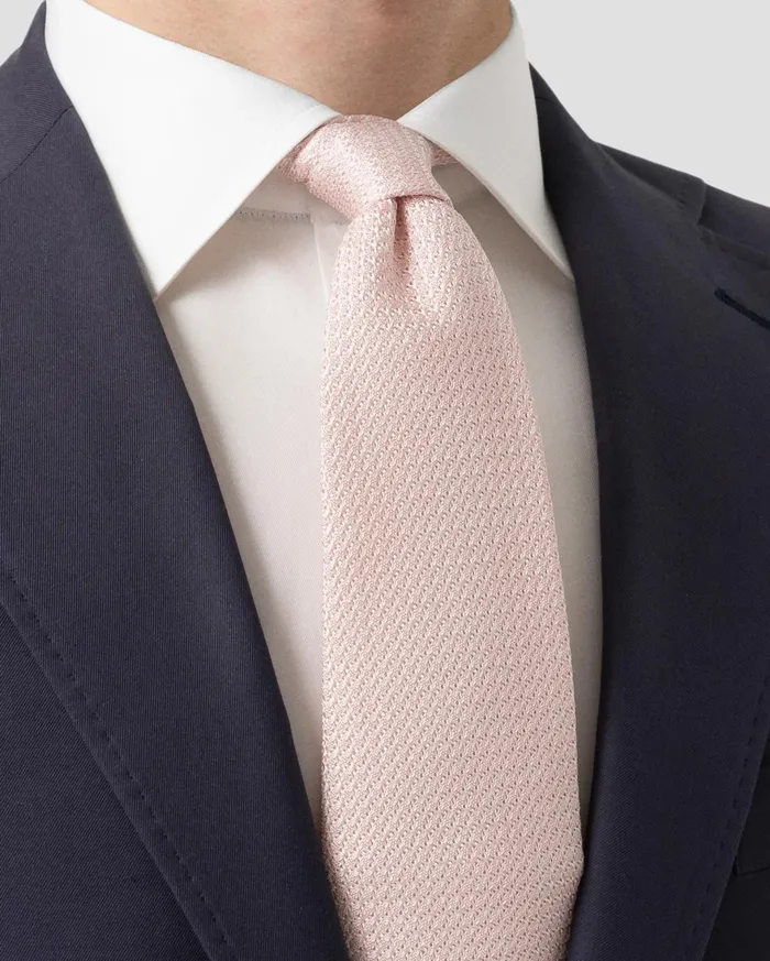 Men Pink Grenadine Silk Tie Pink Eton Ties Men Pink Grenadine Silk Tie Pink Eton Ties