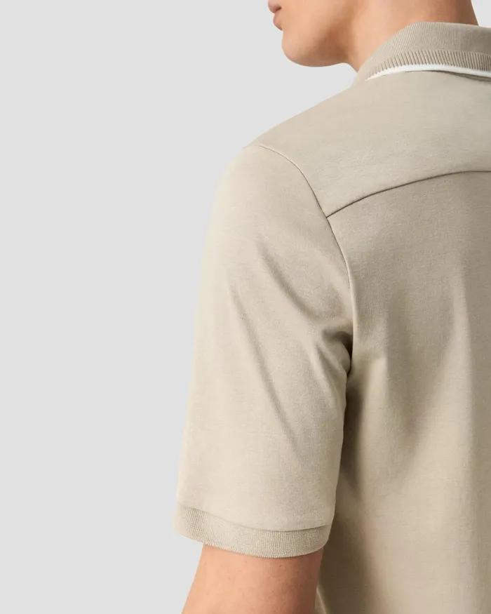 Men Polo Shirt Brown Eton Casual Shirts Men Polo Shirt Brown Eton Casual Shirts