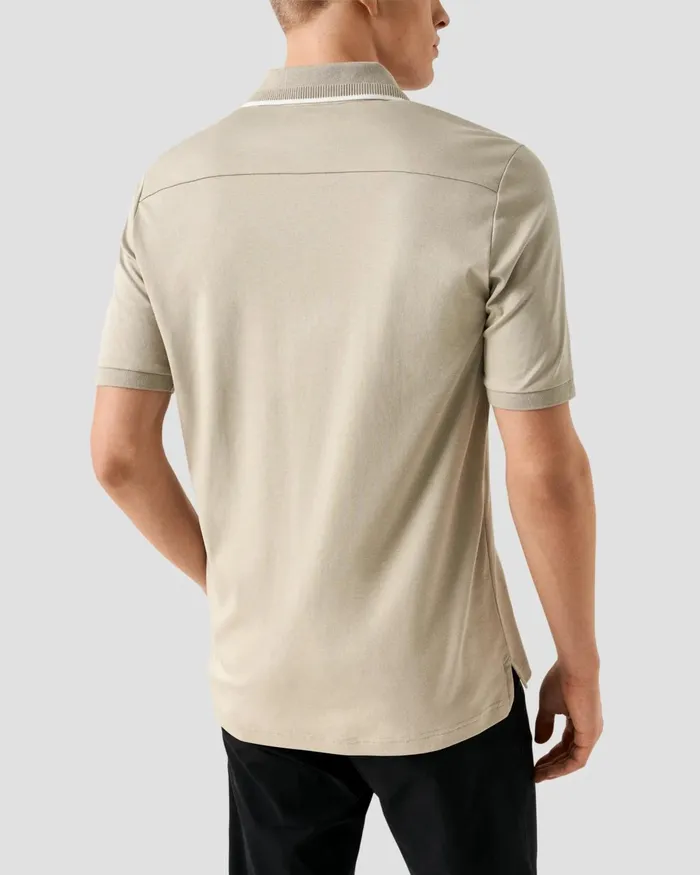 Men Polo Shirt Brown Eton Casual Shirts Men Polo Shirt Brown Eton Casual Shirts