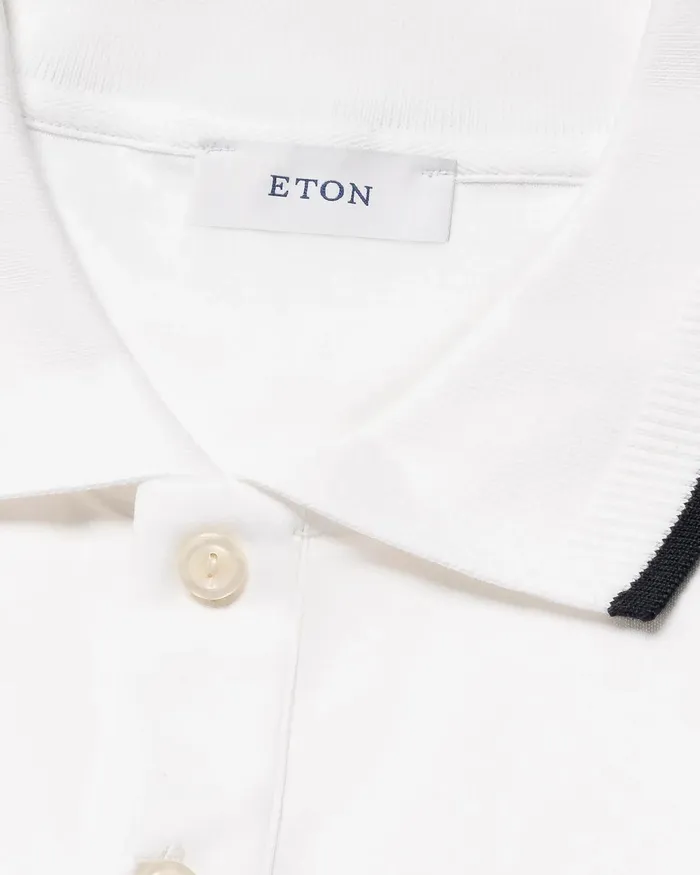Men Polo Shirt White Eton Casual Shirts Men Polo Shirt White Eton Casual Shirts
