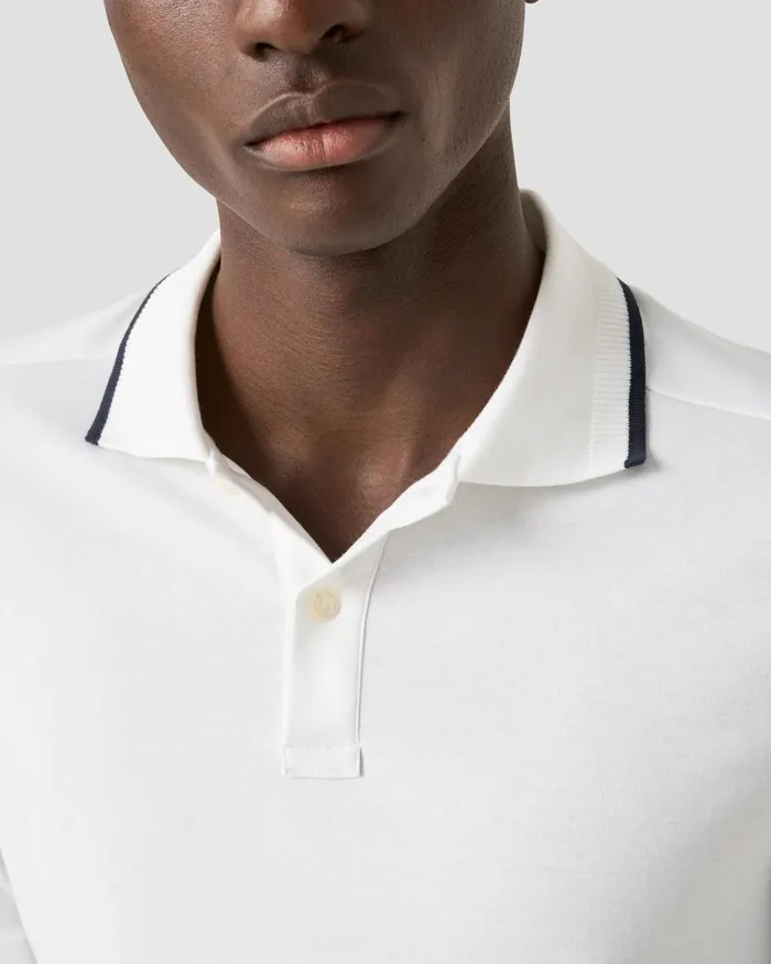 Men Polo Shirt White Eton Casual Shirts Men Polo Shirt White Eton Casual Shirts