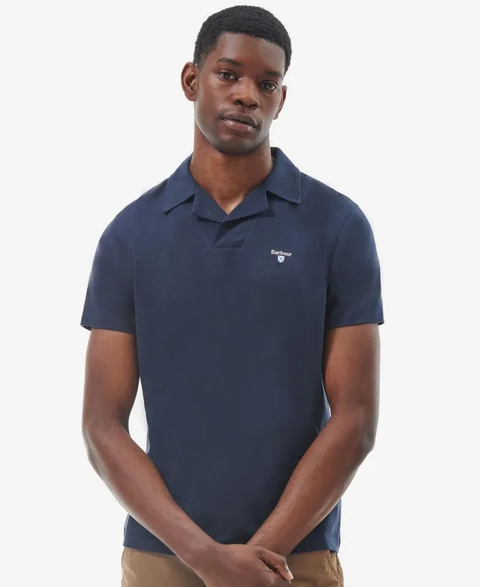 Men Polo Shirts Barbour Consett Polo Shirt Classic Navy