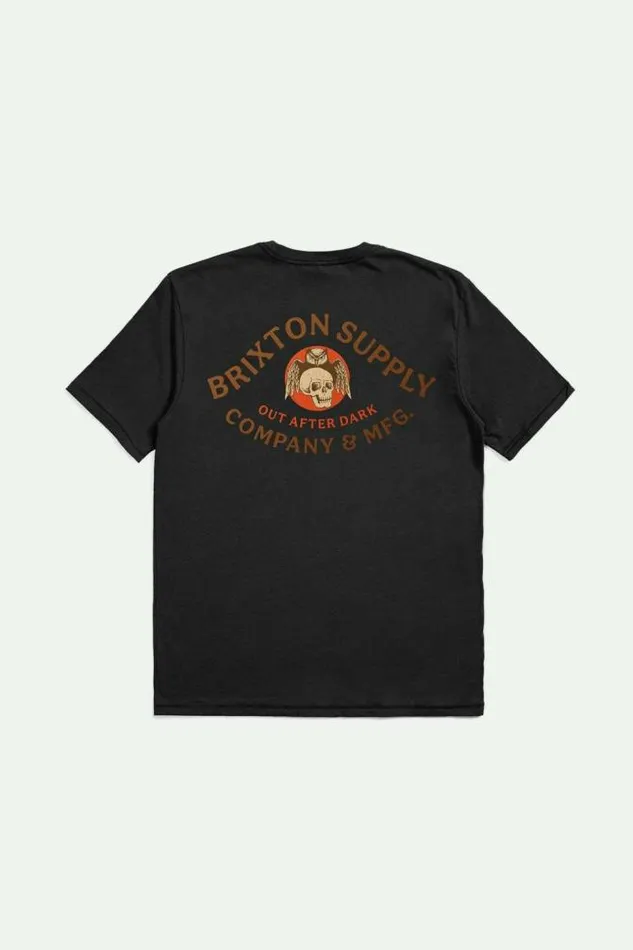 Men Potion SS Tailored TShirt Black Brixton TShirts