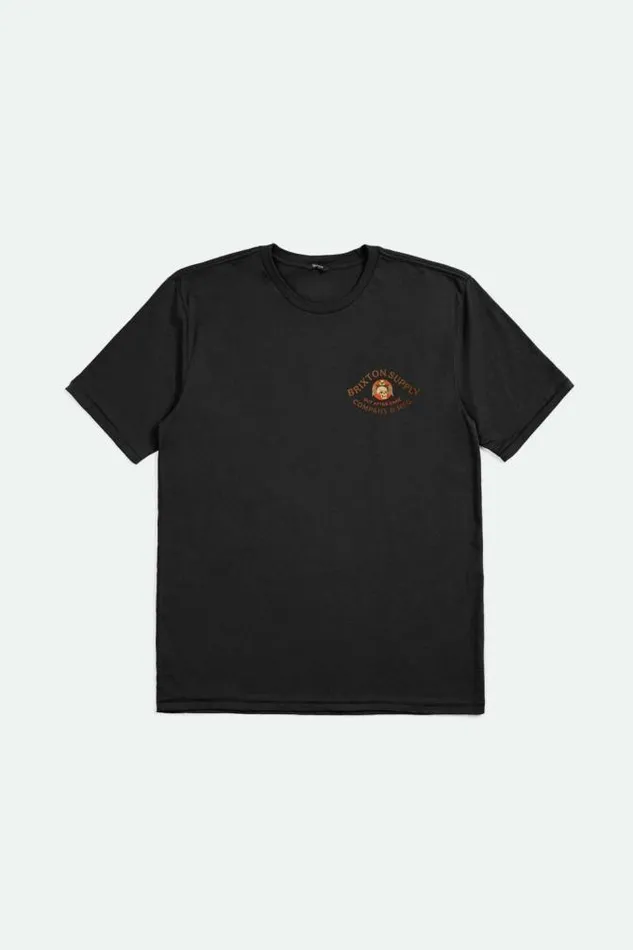 Men Potion SS Tailored TShirt Black Brixton TShirts