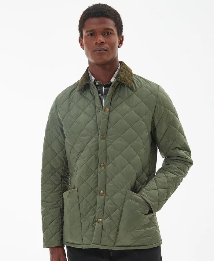 Men Quilted Jackets Barbour Heritage Liddesdale Quilted Jacket Charcoal